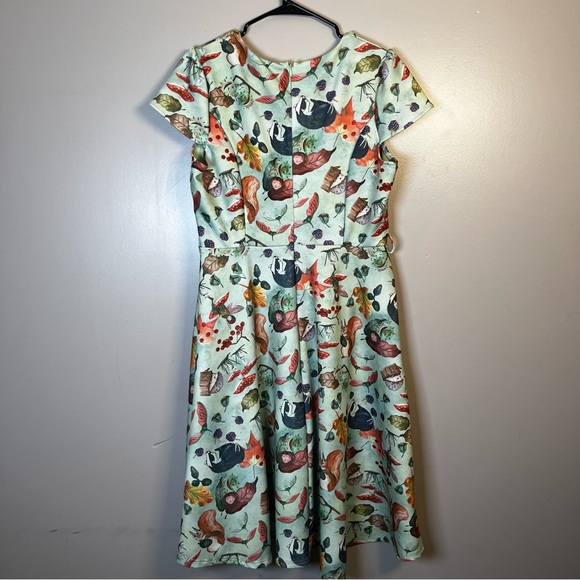 Lindy Bop Woodland Fairy Swing Dress Womens Size 10 - Picture 4 of 7